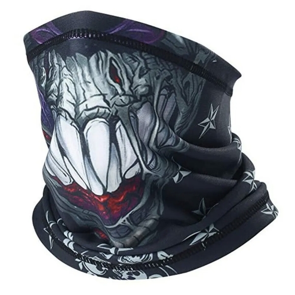 Winter Fleece Neck Gaiter Half Face Mask Ski Motorcycle Cycling Scarf Bandana US - Picture 4 of 5